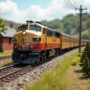 suburban HO scale layout